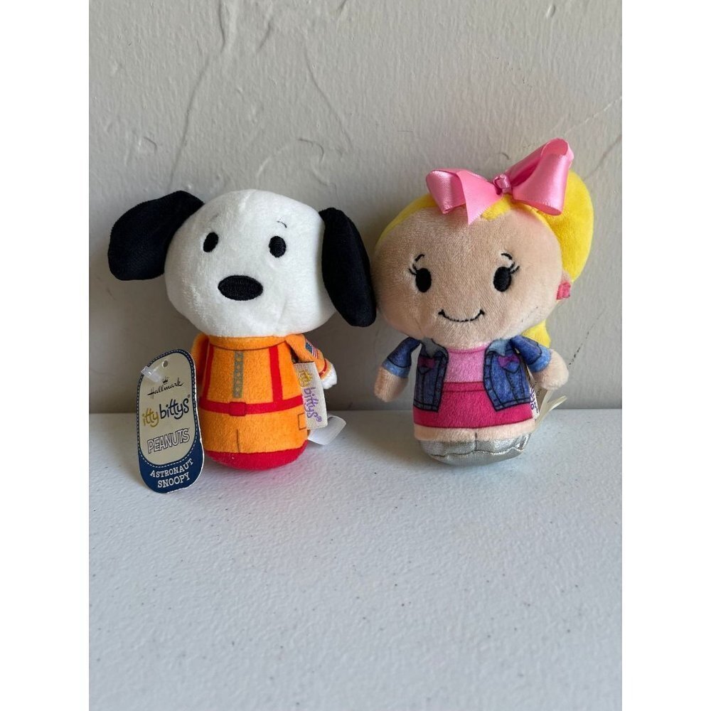 Hallmark Itty Bittys Set of 2 JoJo Siwa Nickelodeon Peanuts Astronaut Snoopy